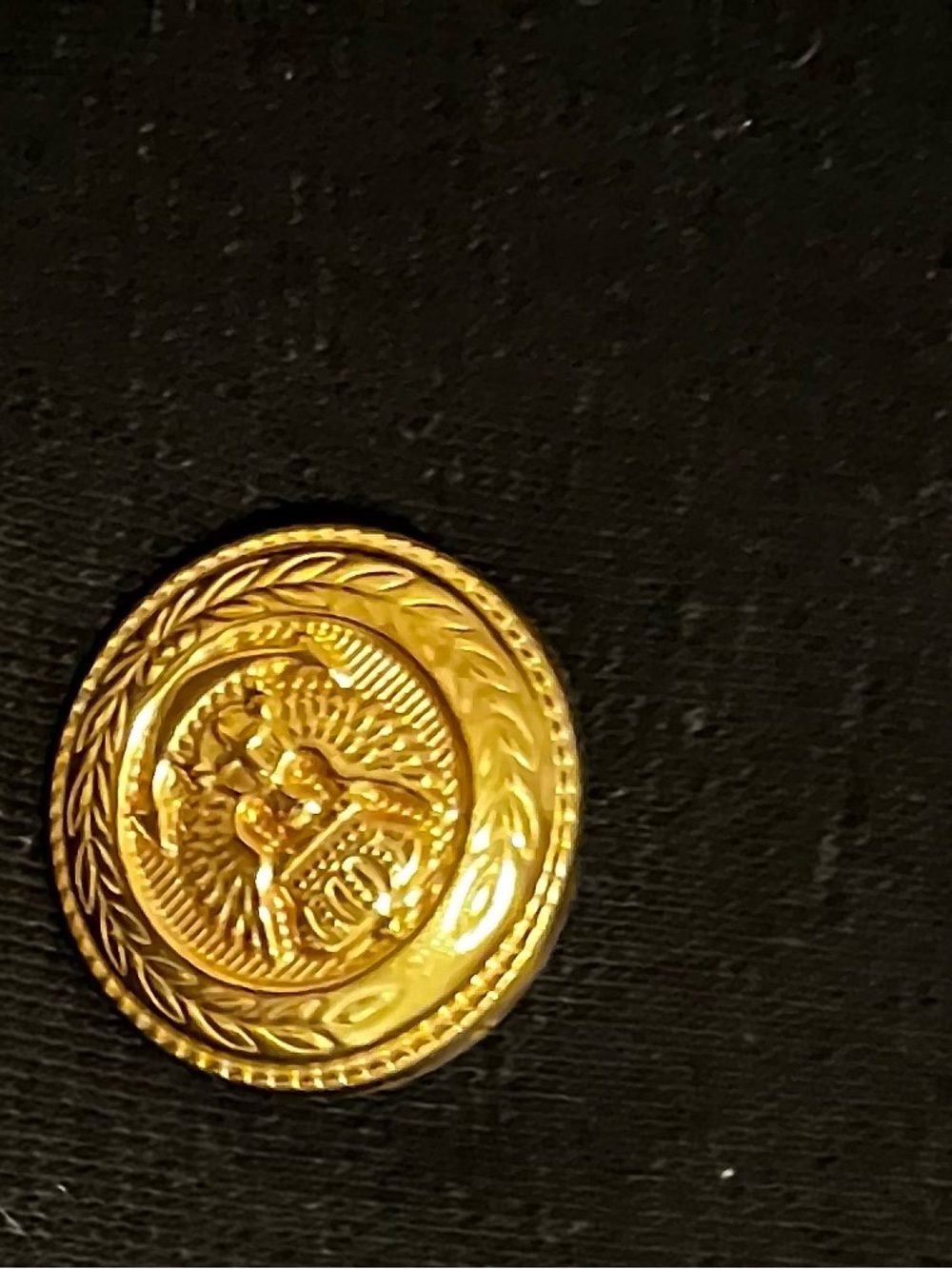 CHAR ~ BLACK DOUBLE BREASTED GOLD TRIM BLAZER ~ 12 - Picture 11 of 12